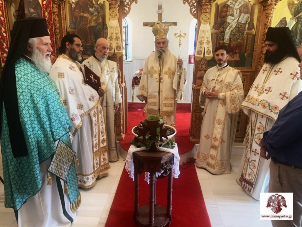Με Αρχιερατική Θεία Λειτουργία τιμήθηκε η επέτειος εγκαινίων του Ι.Ν. Αγίου Τρύφωνος Πισταμάτων Λαμπόκαμπου