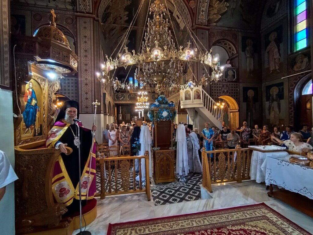 Πνευματική ευωχία στον Εσπερινό της Υπεραγίας Θεοτόκου στο Μουζάκι