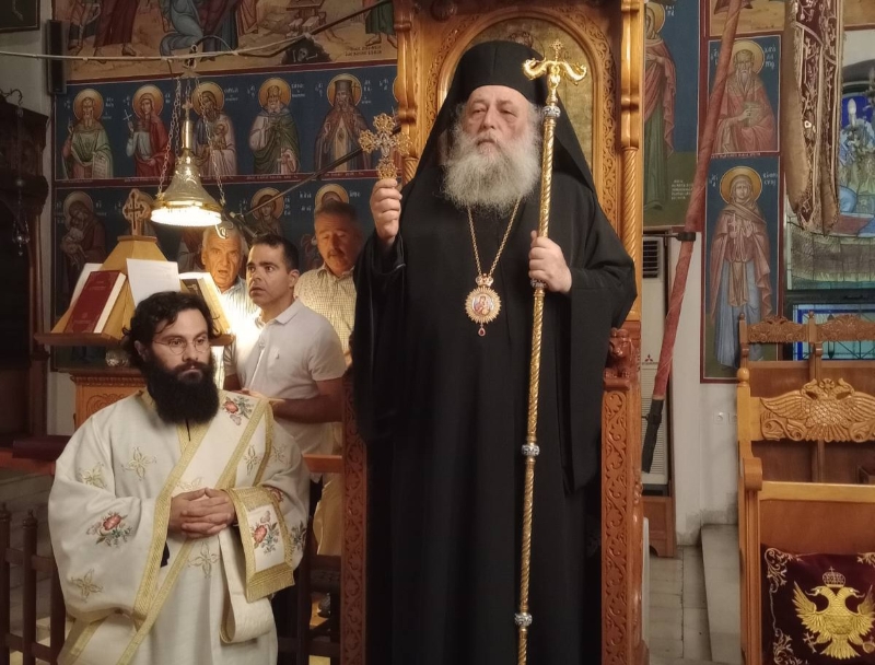 Ο Μητροπολίτης Παροναξίας στις Εγγαρές Νάξου