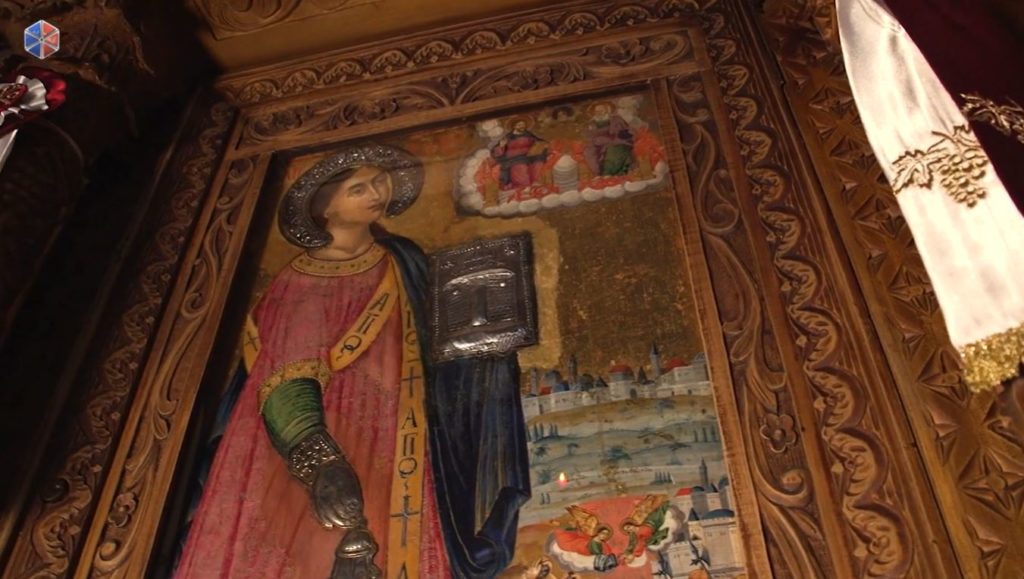 Η εφέστιος εικόνα του Αγίου Στεφάνου στον ομώνυμο Ναό της Ν. Ιωνίας