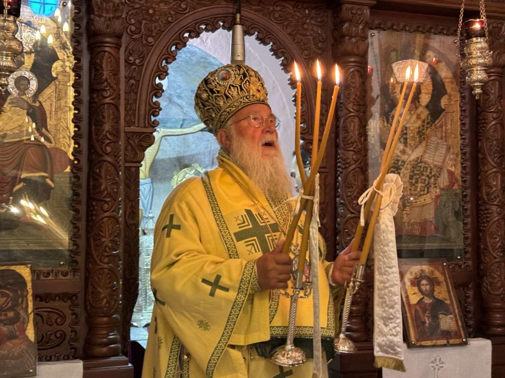 Ο Μητροπολίτης Κερκύρας στην Ενορία Κοιμήσεως της Θεοτόκου Λόφου Κογιεβίνα