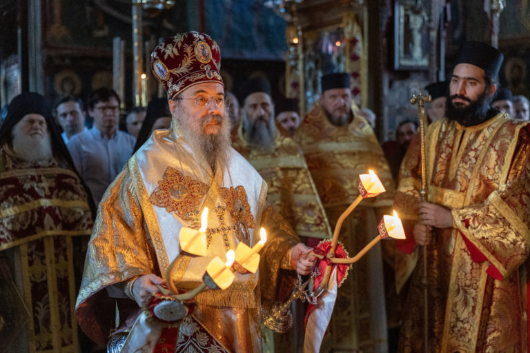 Η Θεομητορική εορτή της Κοιμήσεως της Θεοτόκου στην Ι.Μ.Μ. Βατοπαιδίου (ΒΙΝΤΕΟ)