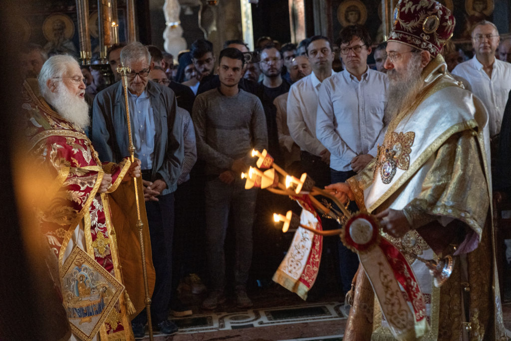 Η εορτή της Κοιμήσεως της Θεοτόκου στην Ι.Μ.Μ. Βατοπαιδίου (ΦΩΤΟ)