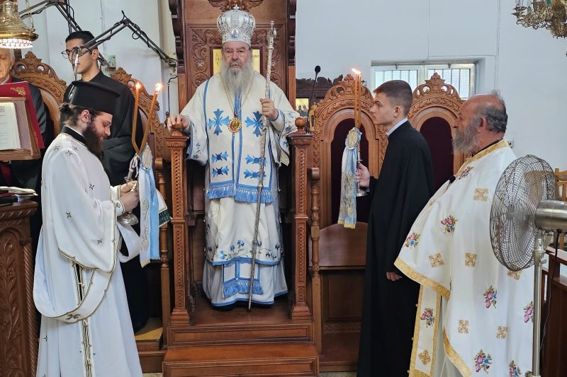 Ο Μητροπολίτης Λεμεσού στον Ιερό Ναό Προφήτου Ηλιού της κοινότητας Αγριδίων