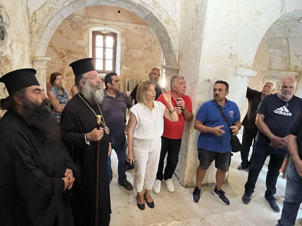 Σύσκεψη για την αποκατάσταση του Ιερού Ναού Σωτήρος Χριστού και Τιμίου Προδρόμου της Ενορίας Αρχαίας Ελεύθερνας