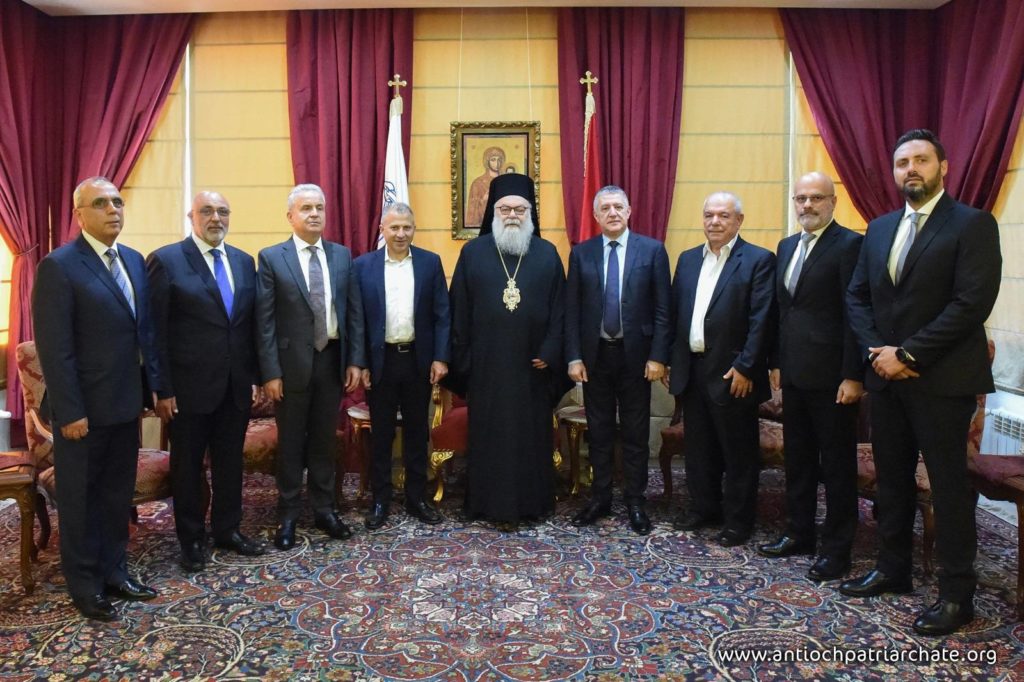 البطريرك يوحنّا العاشر يستقبل النائب جبران باسيل على رأس وفد من التيّار الوطنيّ الحرّ