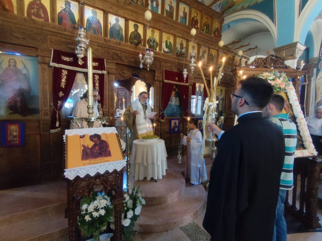 Ο Μητροπολίτης Ταμασού στον πανηγυρίζοντα Ιερό Ναό Μεταμορφώσεως του Σωτήρος στα Καμπιά