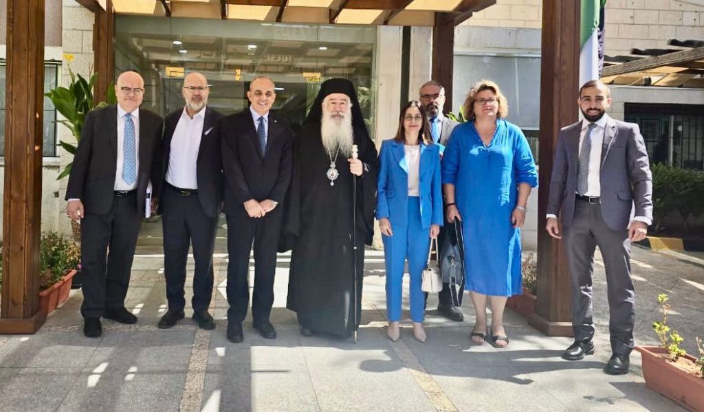 Σύσκεψη για τα έργα αποκαταστάσης στον Λόφο του Προφήτη Ηλία στην Ιορδανία