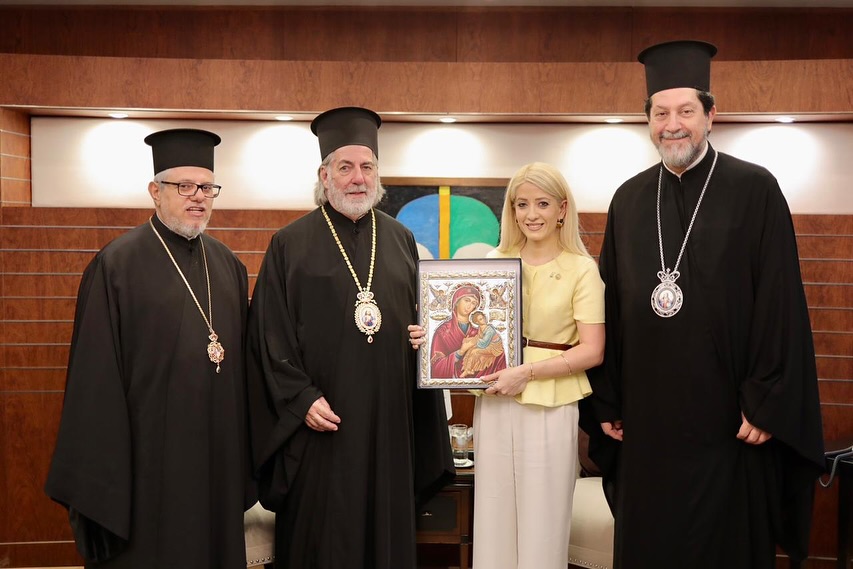 Για τον ρόλο της Κυπριακής παροικίας συζήτησαν Αρχιεπίσκοπος Θυατείρων και Αννίτα Δημητρίου