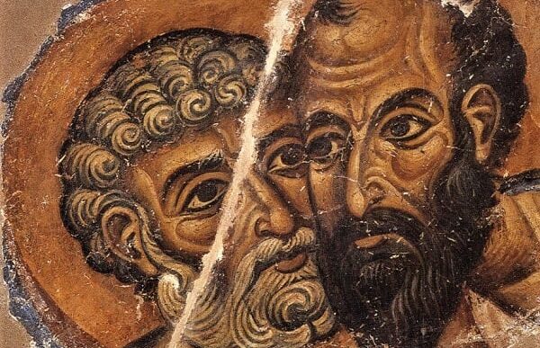 Τα λόγια της θεοποιού προσευχής έχουν μυσταγωγηθεί από τους κορυφαίους Αποστόλους Πέτρο, Παύλο και Ιωάννη