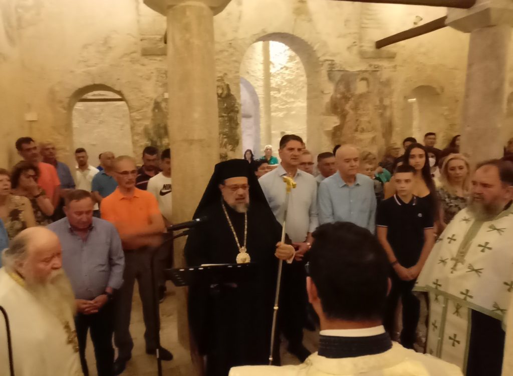 Ο Εσπερινός της Μεταμορφώσεως στο Ανδρομονάστηρο Μεσσηνίας