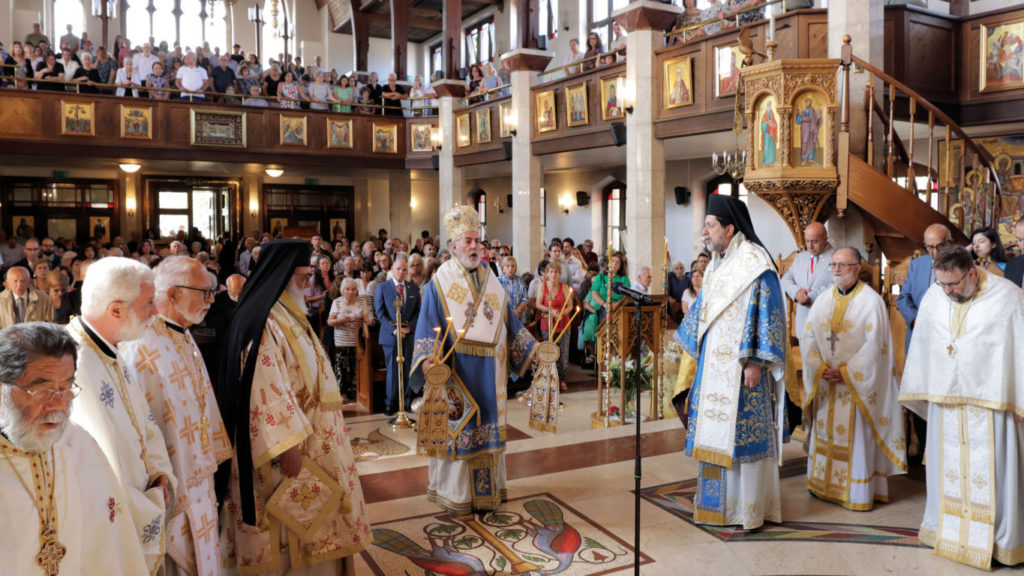Ο Θυατείρων Νικήτας στον Καθεδρικό Ναό Κοιμήσεως της Θεοτόκου στο Λονδίνο