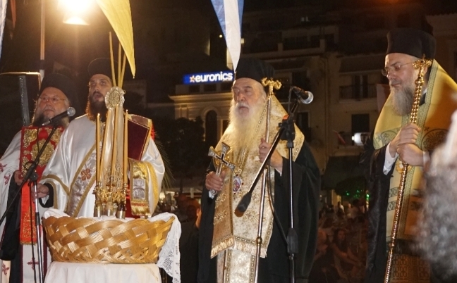 Οι Μητροπολίτες Σάμου Ευσέβιος και Τρίκκης Χρυσόστομος στην εορτή των Αγίων Εφόρων της Σάμου