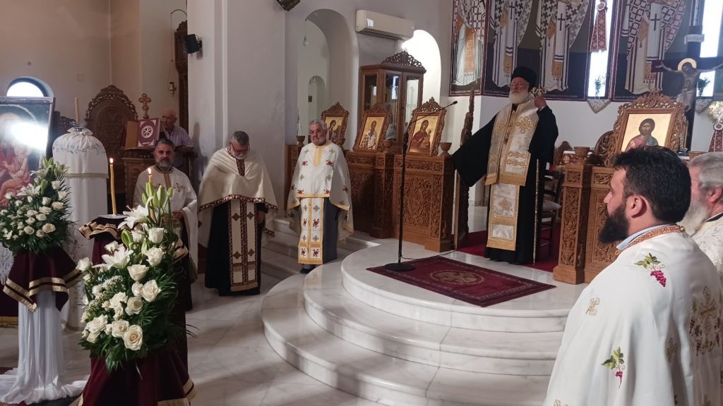 Την Εξόδιο Ακολουθία της μακαριστής Άννας Παγκάλου τέλεσε ο Μητροπολίτης Αρκαλοχωρίου