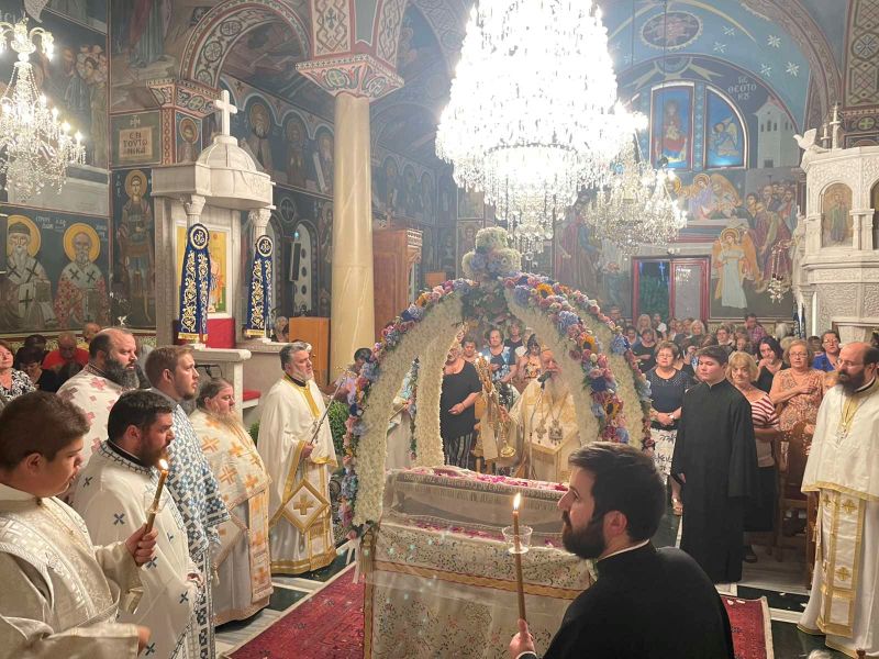 Κατανυκτική προεόρτια Αγρυπνία στο Ιερό Προσκύνημα Παναγίας Φαναρωμένης Ν. Αρτάκης