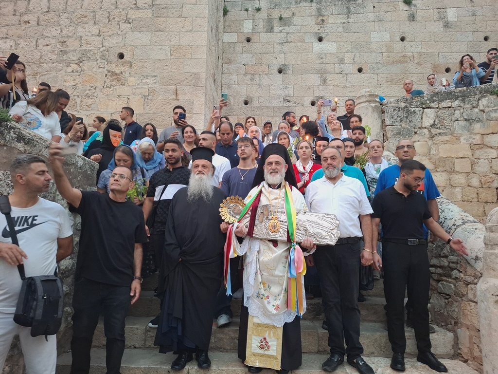 Η κάθοδος της Εικόνας της Θεοτόκου από το Ιερό Μετόχι της Γεθσημανής στο Προσκύνημα Κοιμήσεως της Θεοτόκου