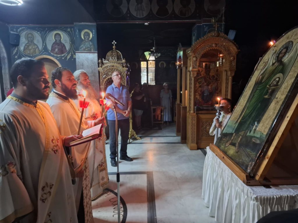 Προεόρτιος Αγρυπνία στον Ιερό Ναό Αγίου Ιωάννου του Προδρόμου στην Αμάρυνθο