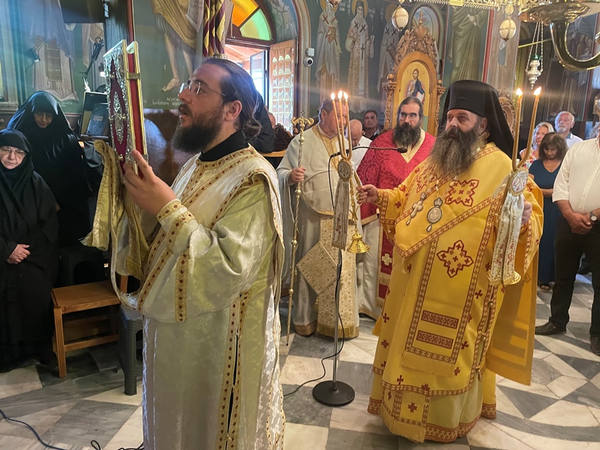 Ο Επίσκοπος Κεγχρεών στην πανήγυρη της Ιεράς Μονής Παναγίας Φανερωμένης στο Χιλιομόδι