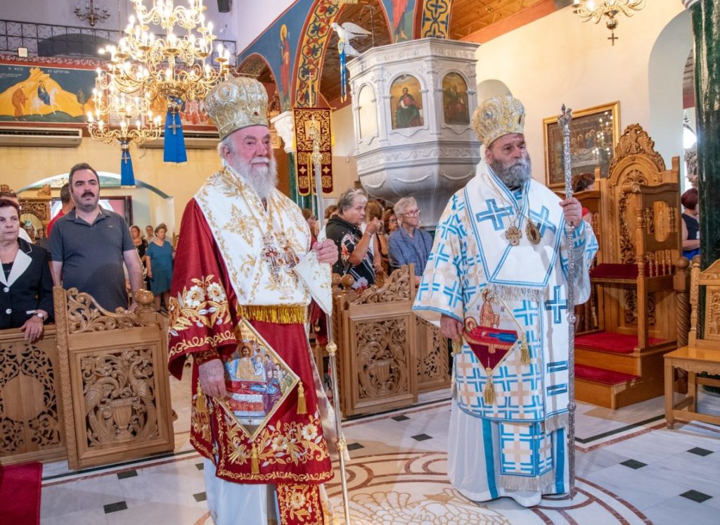 Η Απόδοση της Κοιμήσεως της Θεοτόκου στο Ιερό Προσκύνημα Παναγίας Φανερωμένης Νέας Ηρακλείτσης