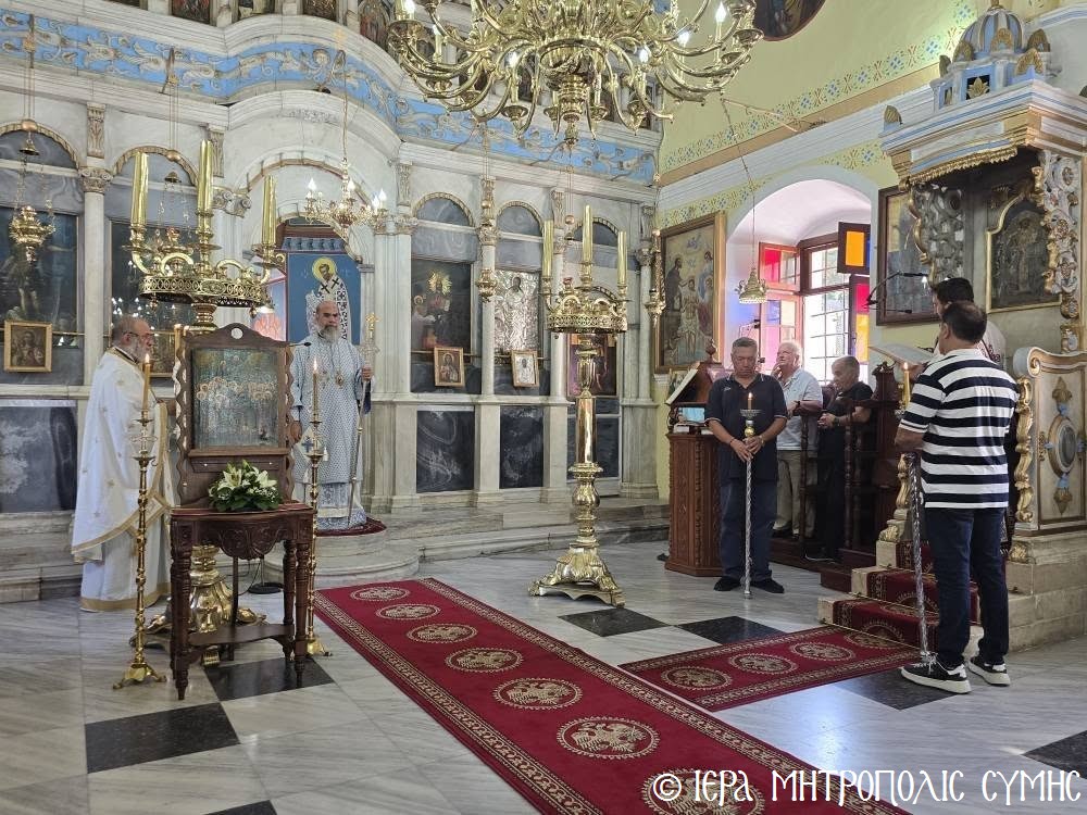 Αρχιερατική Θεία Λειτουργία την Κυριακή Η’ Ματθαίου στον Ι.Ν. Αγίου Ιωάννου Σύμης