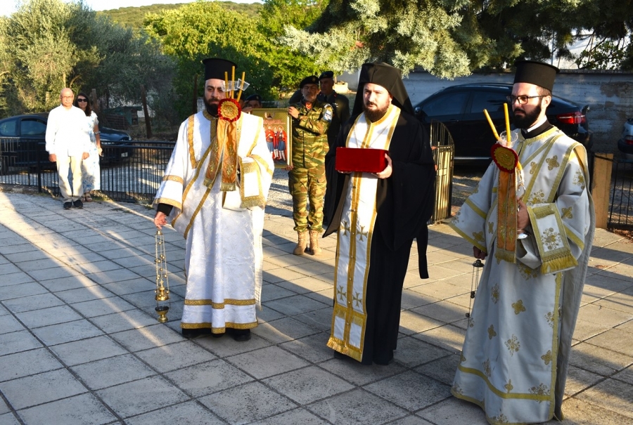 Υποδοχή λειψάνου Αγίων Πέντε Νεομαρτύρων εκ Σαμοθράκης στην Μέστη Έβρου