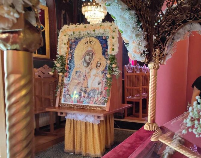 Η εικόνα της Παναγίας του Μετοχίου Κολινδρού Πιερίας