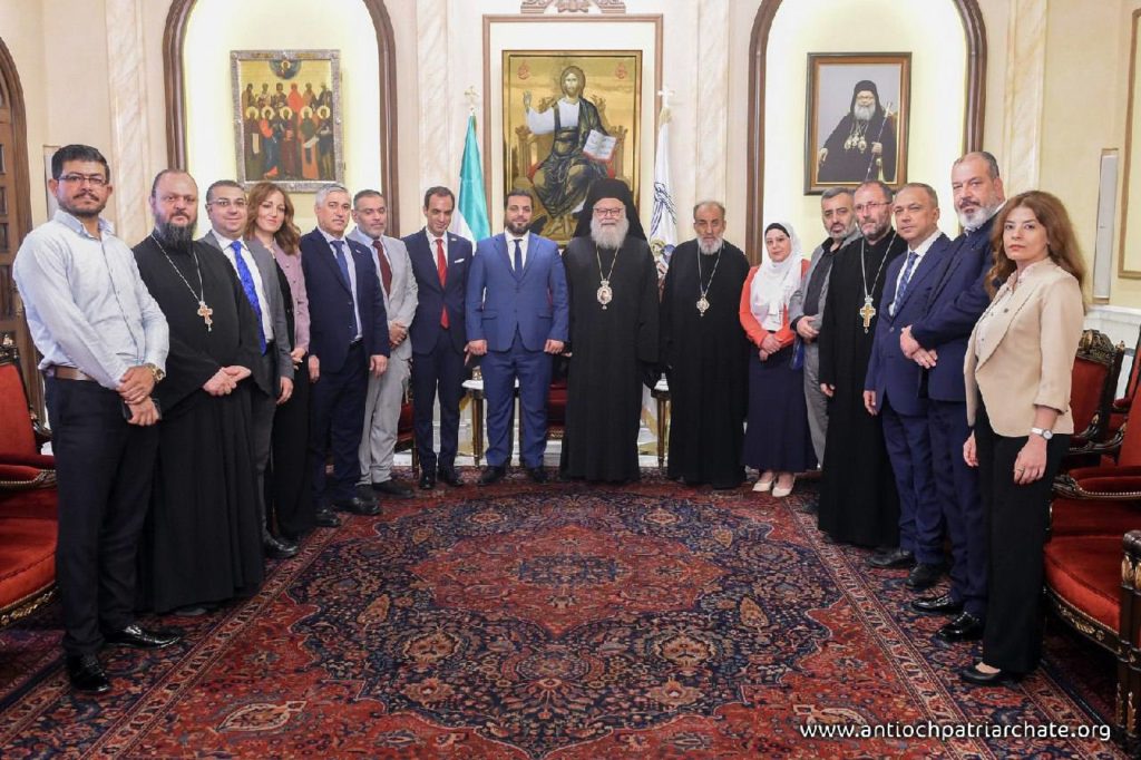 Στον Πατριάρχη Αντιοχείας αντιπροσωπεία της Ανώτατης Επιτροπής για τις εκλογές του Λαϊκού Συμβουλίου της Συρίας