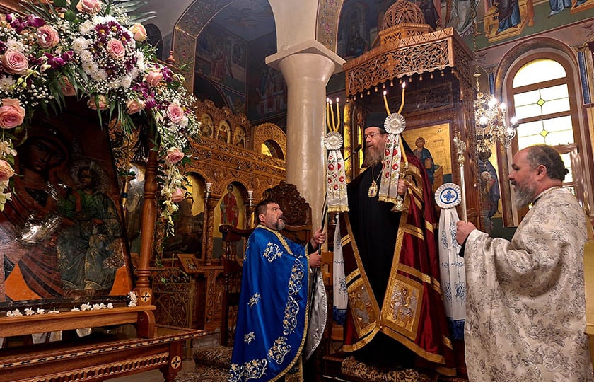 Εορτασμός της Κοιμήσεως της Θεοτόκου στον Ιερό Ναό Κοιμήσεως της Θεοτόκου Σάρτης