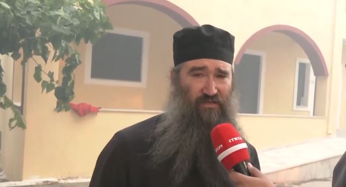 Από θαύμα σώθηκε από την φωτιά το Προσκύνημα του Αγίου Γερβασίου στα Κάτω Συχαινά Πατρών