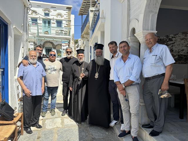Ο Μητροπολίτης Κίτρους στην Ιερά Νήσο Τήνο