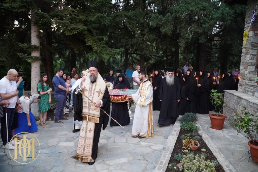 Ο Θεσσαλονίκης Φιλόθεος στην Ιερά Μονή Κοιμήσεως της Θεοτόκου Πανοράματος