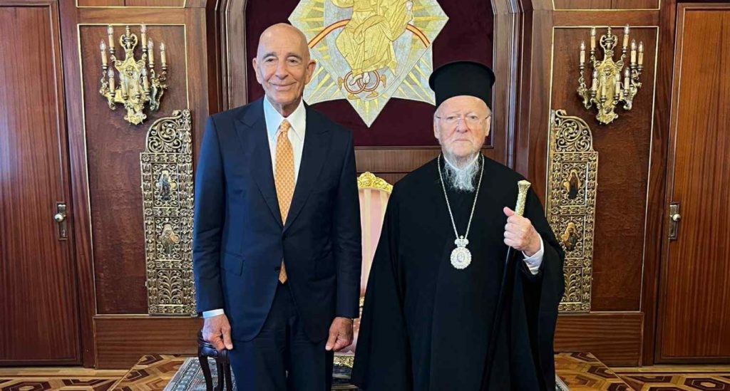 Το Οικουμενικό Πατριαρχείο επισκέφθηκε ο νέος Πρέσβης των ΗΠΑ στην Άγκυρα