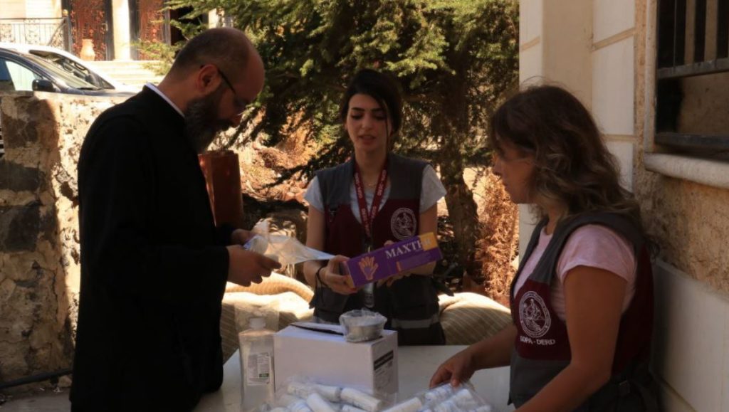 Humanitarian aid convoy arrived in As-Sweida accompanied by Antioch Patriarchate’s GOPA-DERD team