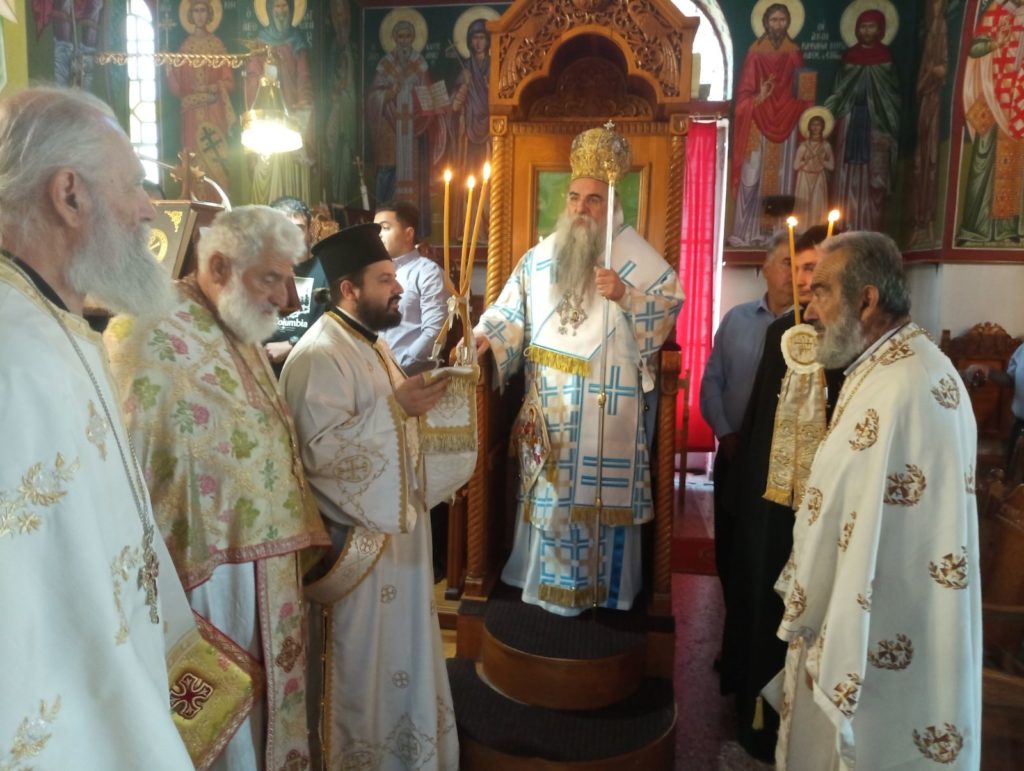 Ο Επίσκοπος Αλμωπίας στον εορτάζοντα Ιερό Ναό Αγίου Γεωργίου στη Φούστανη