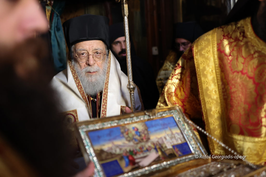 Προεόρτια και πανηγυρική έξοδος της Αγίας Ζώνης στην Ιερά Μεγίστη Μονή Βατοπαιδίου (ΦΩΤΟ)