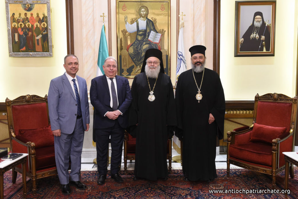 Συνάντηση Πατριάρχη Αντιοχείας με τον Υπουργό Οικονομικών της Συρίας