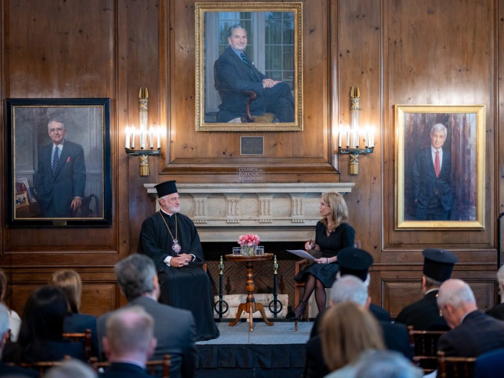 At Council on Foreign Relations, Abp. Elpidophoros calls for dialogue over division