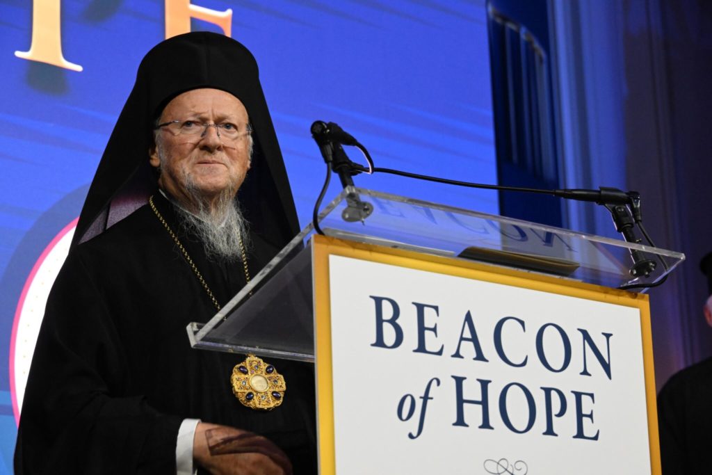 Ο Οικουμενικός Πατριάρχης στο δείπνο «Beacon of Hope» στη Νέα Υόρκη – Τιμητική εκδήλωση στους ήρωες της 11ης Σεπτεμβρίου
