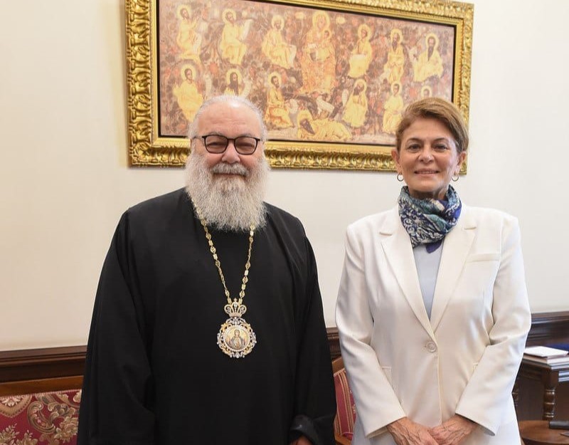 Συνάντηση Πατριάρχη Αντιοχείας με την Υπουργό Κοινωνικών Υποθέσεων και Εργασίας στης Συρίας