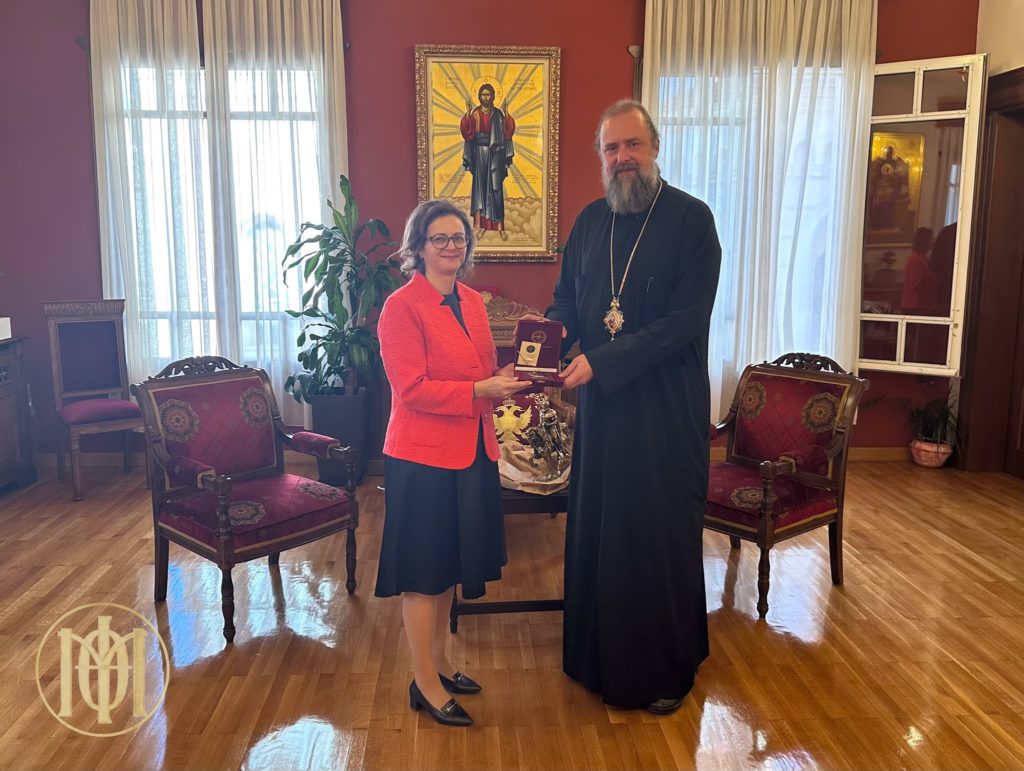 Ο Μητροπολίτης Θεσσαλονίκης υποδέχθηκε την Γενική Πρόξενο της Αλβανίας