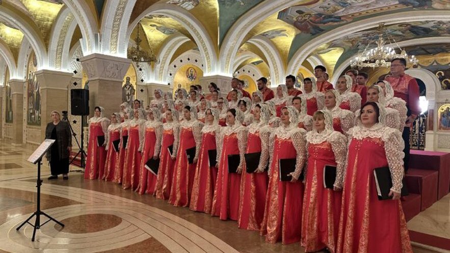 Московски хор „Возрождение (Препород)” наступио у Крипти Храма Светог Саве