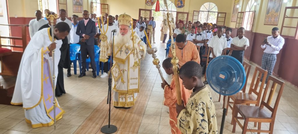 Ο Μητροπολίτης Κινσάσας ιερούργησε στον Ιερό Ναό Αγίου Γερασίμου του Υμνογράφου στην πόλη Κέγκε