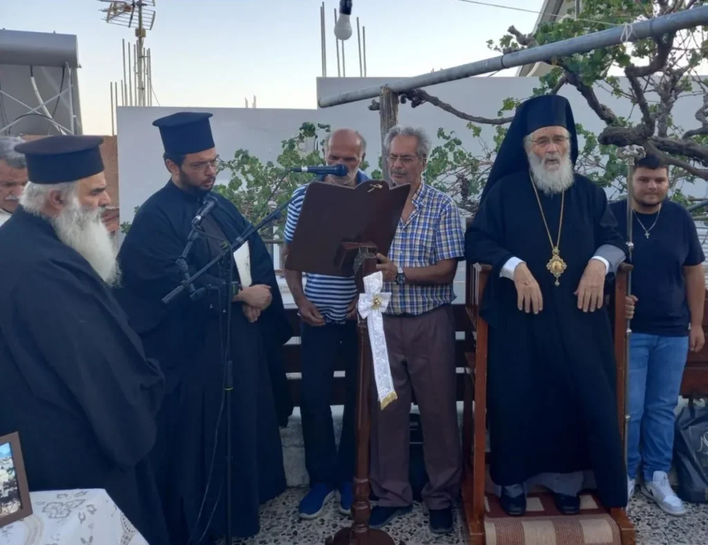 Ο Εσπερινός του Πολιούχου της Αστυπάλαιας Αγίου Ανθίμου