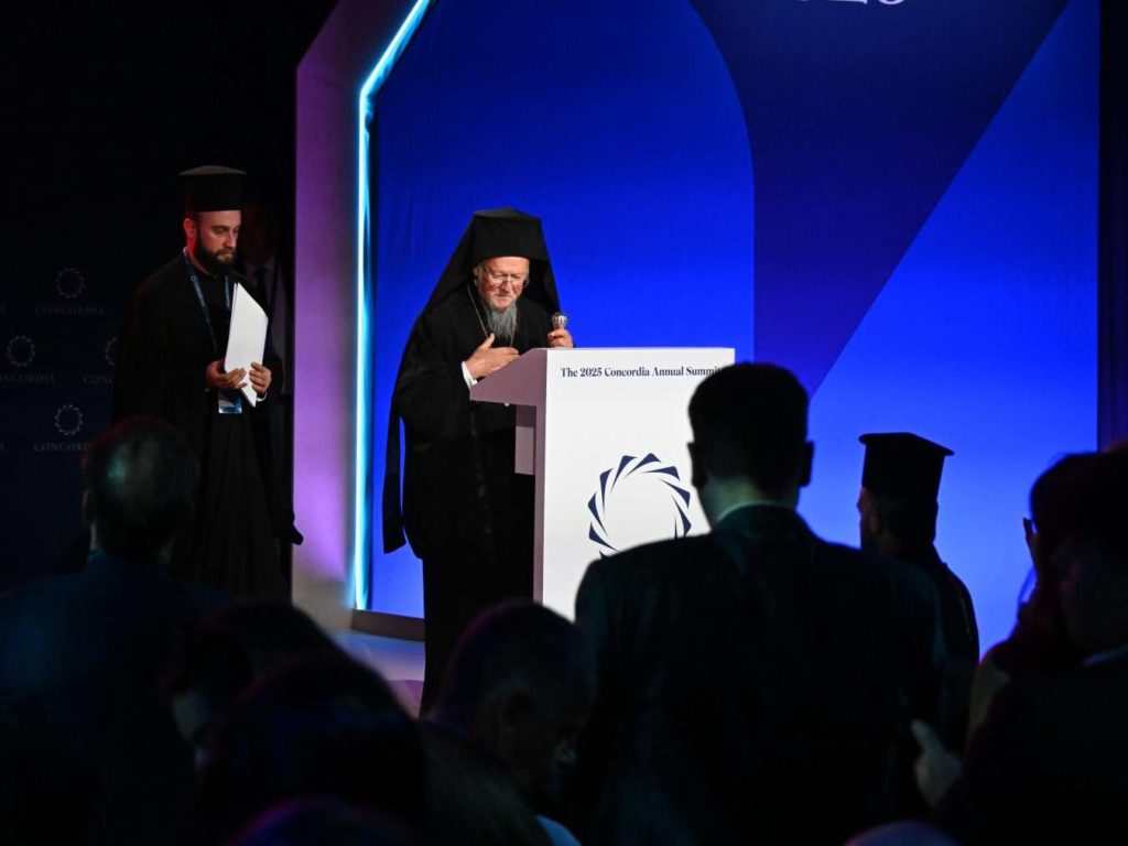 ‘The world is a home for all people’: Ec. Patr. Bartholomew speaks at Concordia Summit
