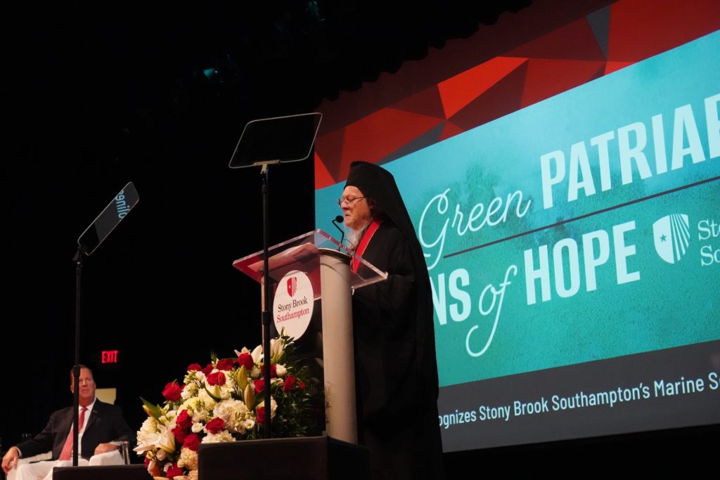 Address of His All-Holiness Ecumenical Patriarch BARTHOLOMEW – “Oceans of Hope” Environmental Tribute to the “Green” Patriarch On the International Coastal Cleanup Day