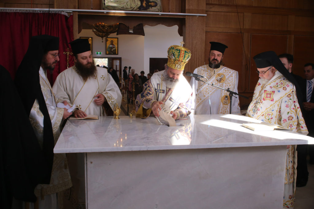 Ο Αρχιεπίσκοπος Αυστραλίας Μακάριος εγκαινίασε τον Ι. Ναό Αγίου Ανδρέου Αδελαΐδος