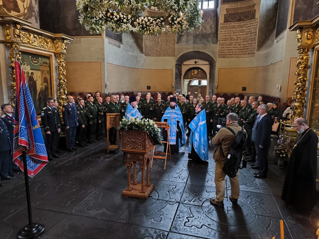 В Донском монастыре состоялось верстание в казаки военнослужащих казачьей Кантемировской дивизии