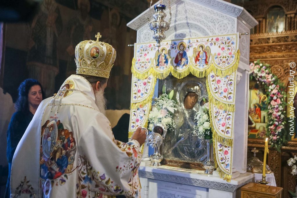 Φθιώτιδος Συμεών: «Η Παναγία Δαμάστα δαμάζει τις θλίψεις και ό,τι μας πνίγει»