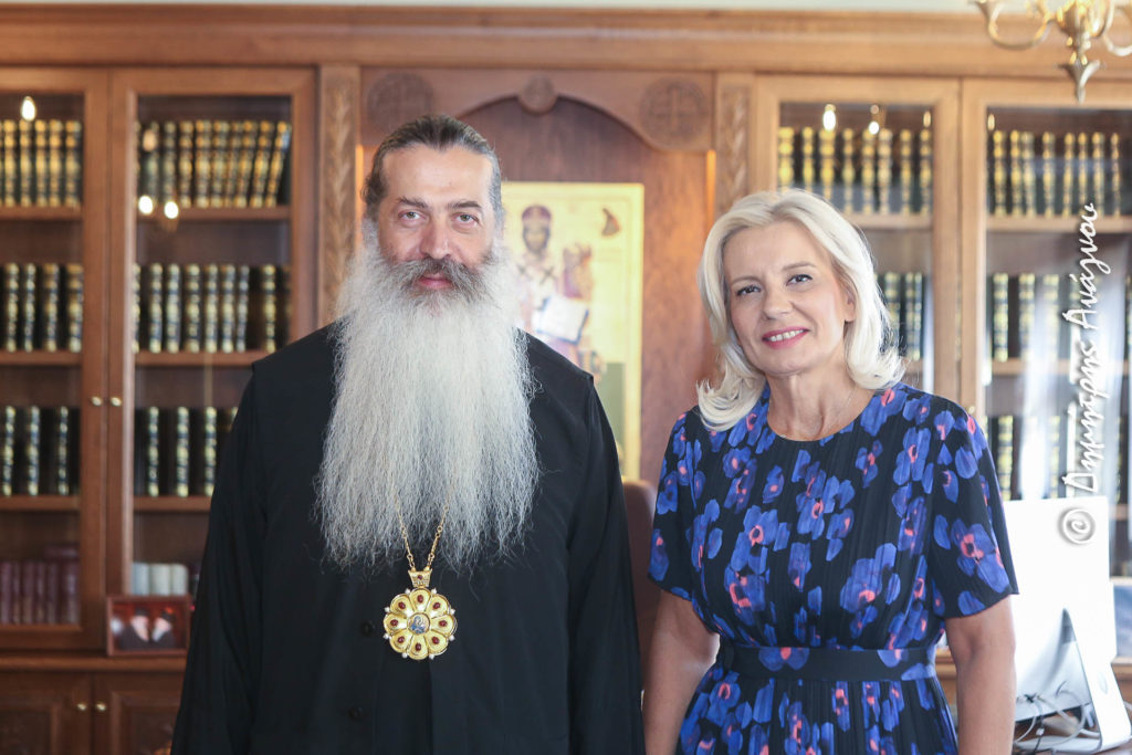 Η Γραμματέας της Αποκεντρωμένης Διοίκησης Θεσσαλίας–Στερεάς Ελλάδας στον Μητροπολίτη Φθιώτιδος
