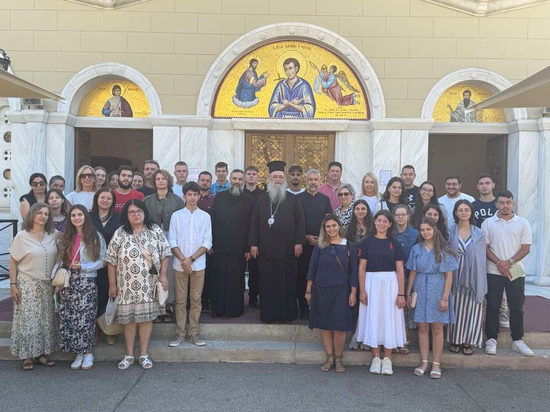 Ο Μητροπολίτης Δράμας στο Ιερό Προσκύνημα του Οσίου Ιωάννου του Ρώσσου στο Ν. Προκόπι Ευβοίας